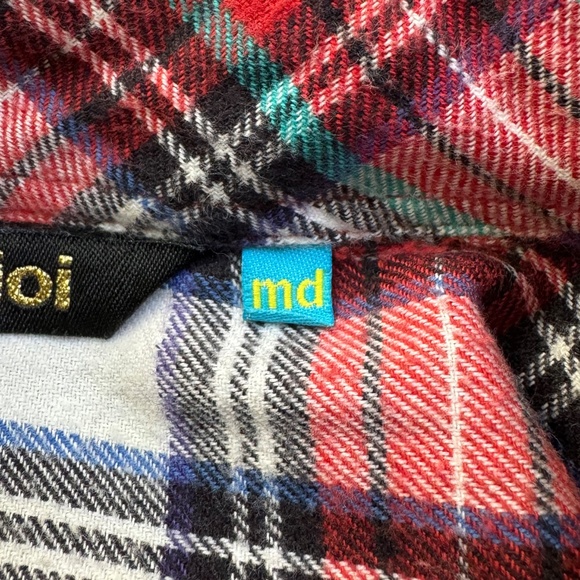 Enjoi Skateboards Flannel Shirt Men’s Size Medium 100% Cotton Plaid Vintage Y2K - Picture 8 of 15